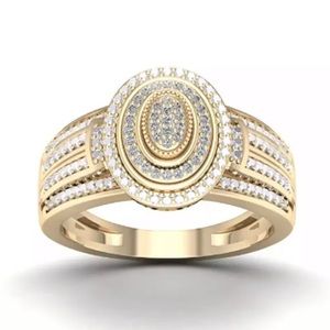 New Gold Plated Stamped 925 Ring